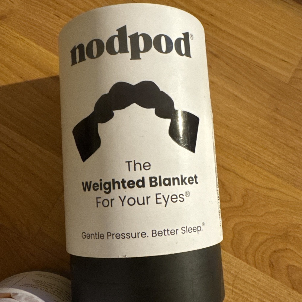 NODPOD The Weighted Blanket For Your Eyes Sleep Mask Black- NIB